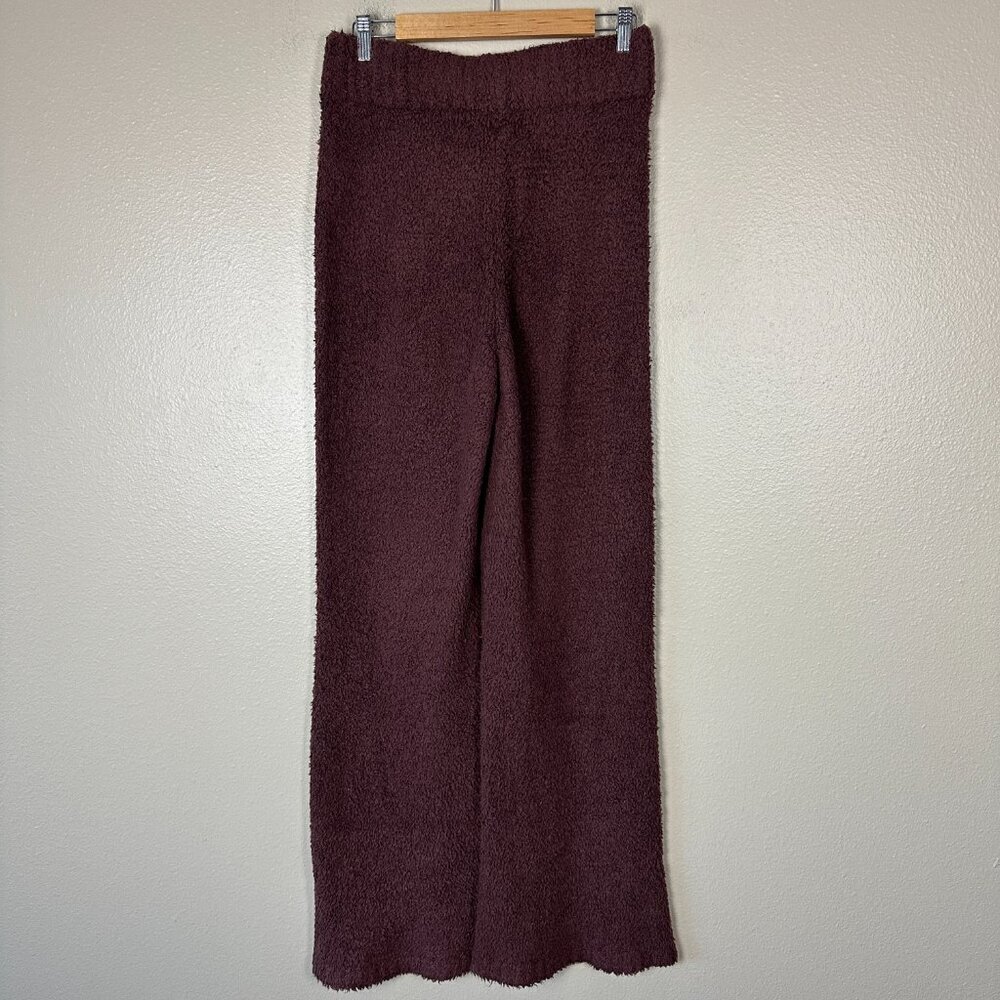 SKIMS Women's Knit Lounge Pants High Rise Wide Leg Garnet Brown Size L/XL - Picture 4 of 4